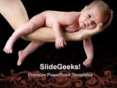 Little Baby Family PowerPoint Themes And PowerPoint Slides 0411
