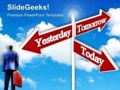 Looking Towards Future Signpost Metaphor PowerPoint Templates And PowerPoint Themes 0612 Looking Towards Future Signpost Metaphor PowerPoint Templates And PowerPoint Themes 0612