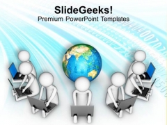 Make Connectivity With Global Internet PowerPoint Templates Ppt Backgrounds For Slides 0713