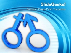 Male And Female Symbols PowerPoint Templates Ppt Backgrounds For Slides 0813