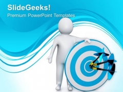 Man Target Center Success PowerPoint Templates Ppt Backgrounds For Slides 0713 Man Target Center Success PowerPoint Templates Ppt Backgrounds For Slides 0713