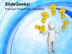 Man Thinking For Questions PowerPoint Templates Ppt Backgrounds For Slides 0813 Man Thinking For Questions PowerPoint Templates Ppt Backgrounds For Slides 0813