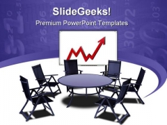Meeting Table With Graph Business PowerPoint Templates And PowerPoint Backgrounds 0511 Meeting Table With Graph Business PowerPoint Templates And PowerPoint Backgrounds 0511