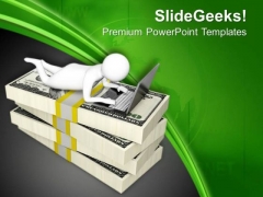 Money Can Saved By Laptop PowerPoint Templates Ppt Backgrounds For Slides 0713 Money Can Saved By Laptop PowerPoint Templates Ppt Backgrounds For Slides 0713