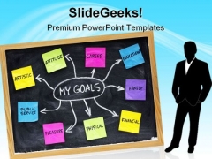 My Goals Success Business PowerPoint Template 1110 My Goals Success Business PowerPoint Template 1110