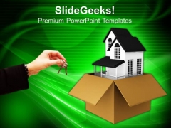 New House For Gift Concept PowerPoint Templates And PowerPoint Themes 0912 New House For Gift Concept PowerPoint Templates And PowerPoint Themes 0912