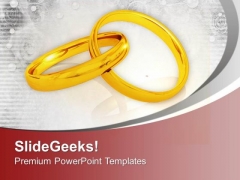 Pair Of Golden Wedding Rings PowerPoint Templates Ppt Backgrounds For Slides 0213 Pair Of Golden Wedding Rings PowerPoint Templates Ppt Backgrounds For Slides 0213