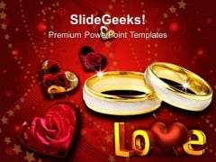 Pair Of Rings Wedding PowerPoint Templates And PowerPoint Themes 0612 Pair Of Rings Wedding PowerPoint Templates And PowerPoint Themes 0612