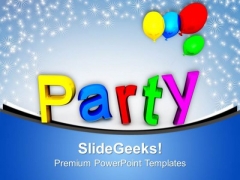 Party Balloons Holiday PowerPoint Templates Ppt Background For Slides 1112 Party Balloons Holiday PowerPoint Templates Ppt Background For Slides 1112