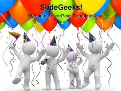 Party Balloons Holidays PowerPoint Backgrounds And Templates 1210