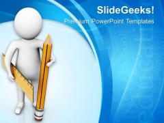 Pencil And Rular For Study PowerPoint Templates Ppt Backgrounds For Slides 0813 Pencil And Rular For Study PowerPoint Templates Ppt Backgrounds For Slides 0813