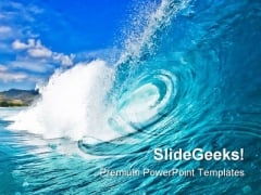 Perfect Wave Beach PowerPoint Templates And PowerPoint Backgrounds 0711 Perfect Wave Beach PowerPoint Templates And PowerPoint Backgrounds 0711