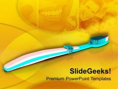 Pink And Blue Tooth Brush PowerPoint Templates Ppt Backgrounds For Slides 0713 Pink And Blue Tooth Brush PowerPoint Templates Ppt Backgrounds For Slides 0713