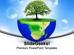 Planet Earth With Green Tree Environment PowerPoint Templates And PowerPoint Themes 0912 Planet Earth With Green Tree Environment PowerPoint Templates And PowerPoint Themes 0912