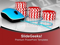 Play Online Poker Game PowerPoint Templates Ppt Backgrounds For Slides 0613