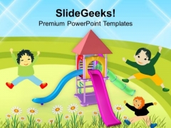 Playground For Children Amusement PowerPoint Templates Ppt Backgrounds For Slides 0613 Playground For Children Amusement PowerPoint Templates Ppt Backgrounds For Slides 0613