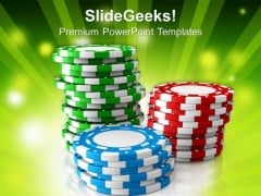 Poker Chips With Casino Theme PowerPoint Templates Ppt Backgrounds For Slides 0313 Poker Chips With Casino Theme PowerPoint Templates Ppt Backgrounds For Slides 0313