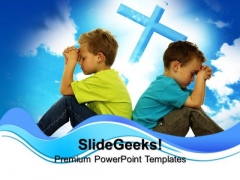 Praying Friends Children PowerPoint Templates And PowerPoint Themes 0712 Praying Friends Children PowerPoint Templates And PowerPoint Themes 0712