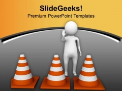 Put Right Safety Tracks For Traffic Diversion PowerPoint Templates Ppt Backgrounds For Slides 0713 Put Right Safety Tracks For Traffic Diversion PowerPoint Templates Ppt Backgrounds For Slides 0713