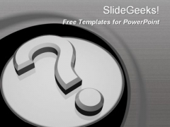 Question Mark PowerPoint Template Question Mark PowerPoint Template