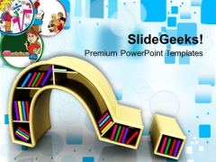 Question Mark With Books PowerPoint Templates Ppt Backgrounds For Slides 0113 Question Mark With Books PowerPoint Templates Ppt Backgrounds For Slides 0113