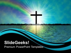 Rainbow Of Faith Sunset PowerPoint Templates And PowerPoint Themes 0712 Rainbow Of Faith Sunset PowerPoint Templates And PowerPoint Themes 0712