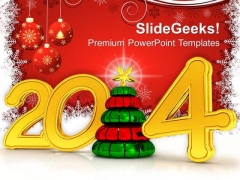 Red Background With 2014 PowerPoint Template 1113 Red Background With 2014 PowerPoint Template 1113