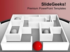 Red Ball Found Its Way PowerPoint Templates Ppt Backgrounds For Slides 0713 Red Ball Found Its Way PowerPoint Templates Ppt Backgrounds For Slides 0713