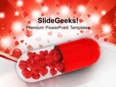 Red Capsule With Red Hearts PowerPoint Templates Ppt Backgrounds For Slides 0213 Red Capsule With Red Hearts PowerPoint Templates Ppt Backgrounds For Slides 0213
