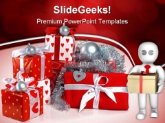Red Gift Boxes Festival PowerPoint Templates And PowerPoint Backgrounds 0511