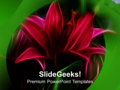 Red Lily Flower Green Background PowerPoint Templates Ppt Backgrounds For Slides 0613 Red Lily Flower Green Background PowerPoint Templates Ppt Backgrounds For Slides 0613