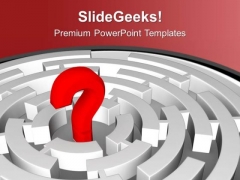 Red Question Mark In Labyrinth PowerPoint Templates Ppt Backgrounds For Slides 0613 Red Question Mark In Labyrinth PowerPoint Templates Ppt Backgrounds For Slides 0613