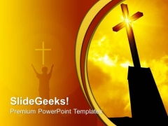 Religious Cross Sunrise Sunset PowerPoint Templates And PowerPoint Themes 0712 Religious Cross Sunrise Sunset PowerPoint Templates And PowerPoint Themes 0712