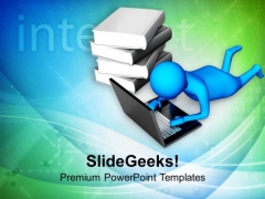 Replace Books With Online Study Material PowerPoint Templates Ppt Backgrounds For Slides 0713 Replace Books With Online Study Material PowerPoint Templates Ppt Backgrounds For Slides 0713