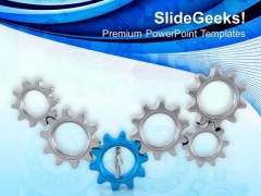 Right Gear Is Required For Team Support PowerPoint Templates Ppt Backgrounds For Slides 0613