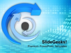 Rounded Blue Arrows PowerPoint Templates Ppt Backgrounds For Slides 0713 Rounded Blue Arrows PowerPoint Templates Ppt Backgrounds For Slides 0713