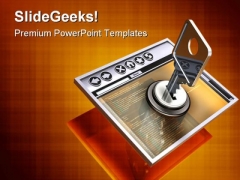 Secure Internet Access Computer PowerPoint Themes And PowerPoint Slides 0811