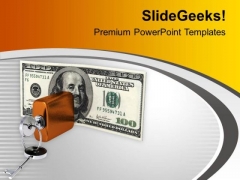 Secure Your Money PowerPoint Templates Ppt Backgrounds For Slides 0413
