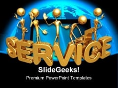 Service Computer PowerPoint Template 0510 Service Computer PowerPoint Template 0510