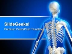 Skeleton Medical PowerPoint Template 0610