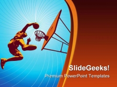 Slamdunk Soccer Sports PowerPoint Template 0810 Slamdunk Soccer Sports PowerPoint Template 0810