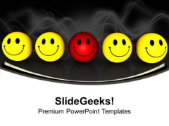 Smiley Team With Leader Teamwork PowerPoint Templates And PowerPoint Themes 1112 Smiley Team With Leader Teamwork PowerPoint Templates And PowerPoint Themes 1112