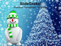 Snowman With Christmas Background PowerPoint Templates Ppt Backgrounds For Slides 1112 Snowman With Christmas Background PowerPoint Templates Ppt Backgrounds For Slides 1112