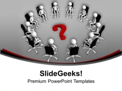 Solve The Matter In Business Meeting PowerPoint Templates Ppt Backgrounds For Slides 0413