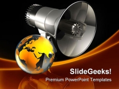 Speaking To The World Globe PowerPoint Themes And PowerPoint Slides 0211 Speaking To The World Globe PowerPoint Themes And PowerPoint Slides 0211