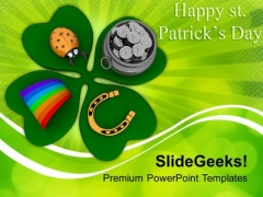 St Patricks Day Symbols Of Wealth PowerPoint Templates Ppt Backgrounds For Slides 0313