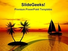 Sunset At Beach Nature PowerPoint Themes And PowerPoint Slides 0711 Sunset At Beach Nature PowerPoint Themes And PowerPoint Slides 0711