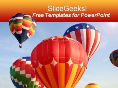 Beautiful Air Balloon PowerPoint Template Beautiful Air Balloon PowerPoint Template