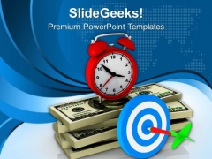 Target The Money On Time PowerPoint Templates Ppt Backgrounds For Slides 0513 Target The Money On Time PowerPoint Templates Ppt Backgrounds For Slides 0513