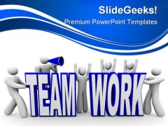 Team Work People PowerPoint Backgrounds And Templates 0111